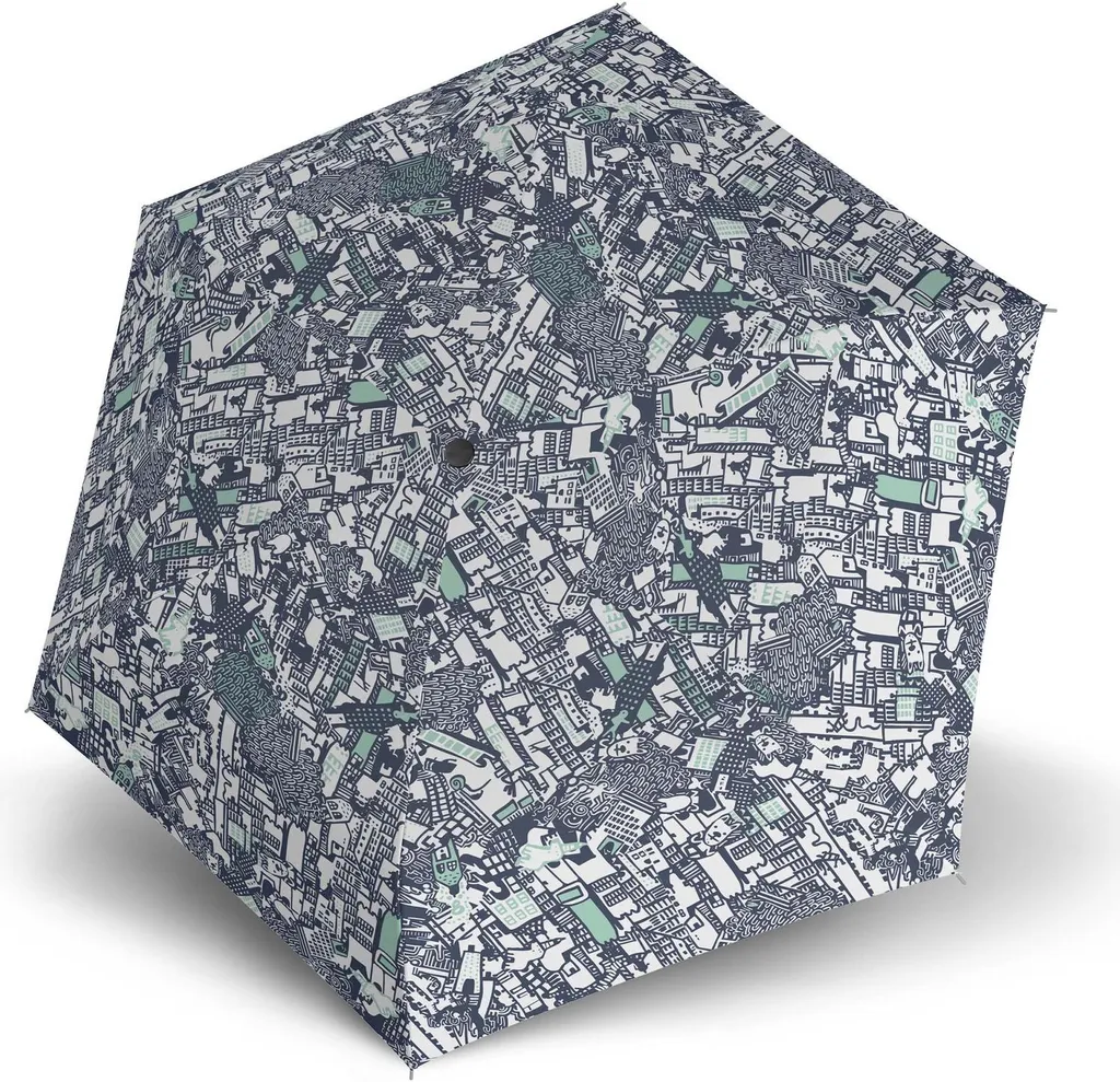 Knirps Ombrello US.050 Ultra Light Slim Story Sea Blu - Leggerissimo 115g