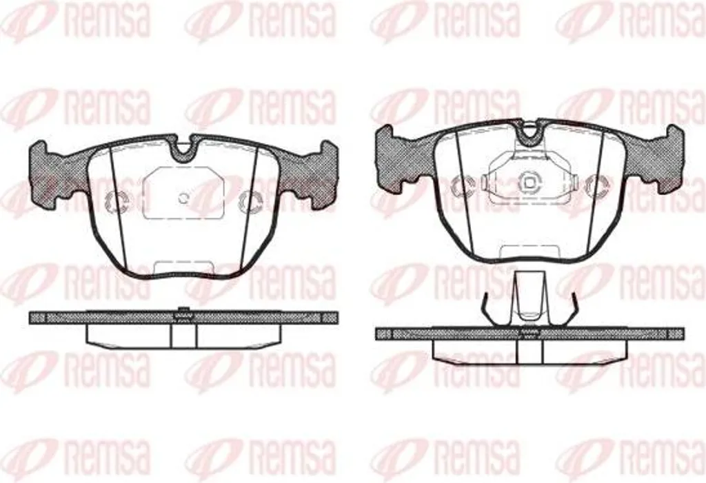 Finis les bruits de freinage avec les plaquettes REMSA 0596.00 pour BMW