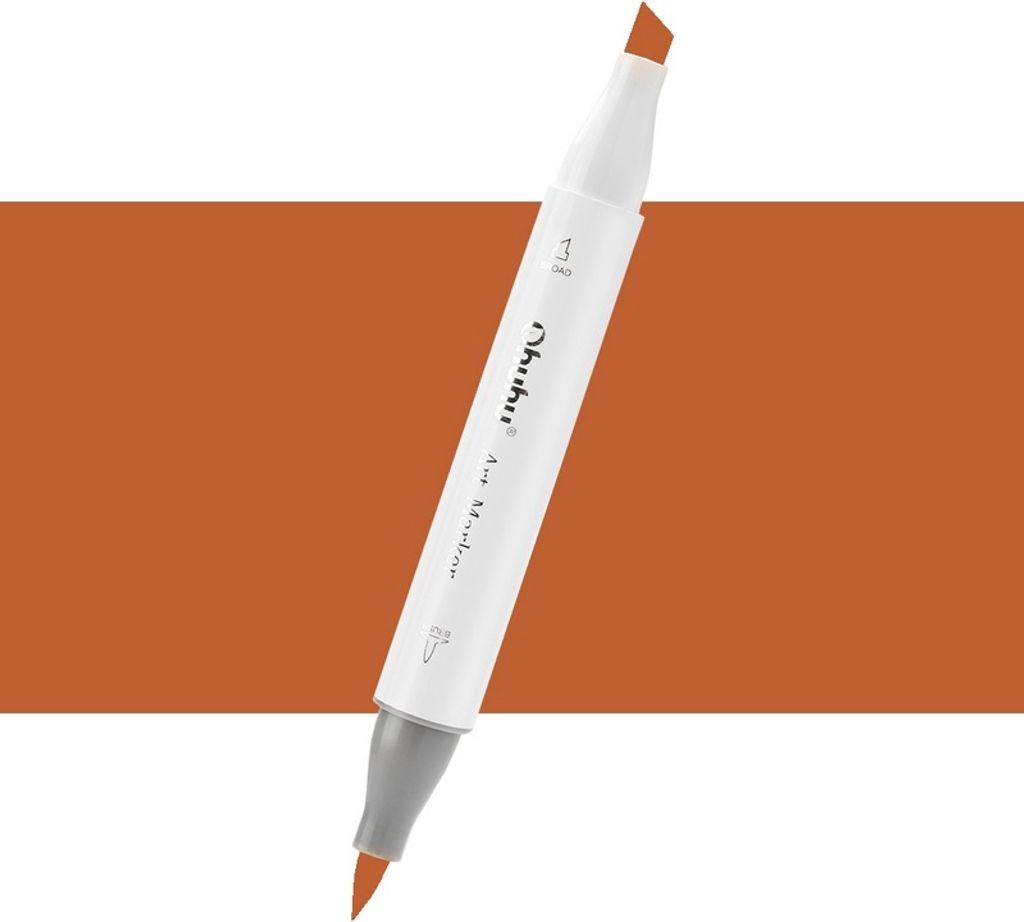 Lihová fixa OHUHU oboustranná Brush & Chisel, E260 Leather Obrázek produktu 