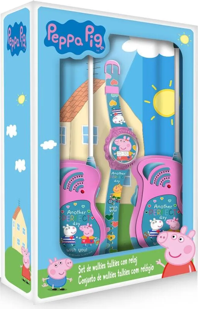 Coffret montre numérique Peppa Pig et talkies-walkies pour jouer dehors
