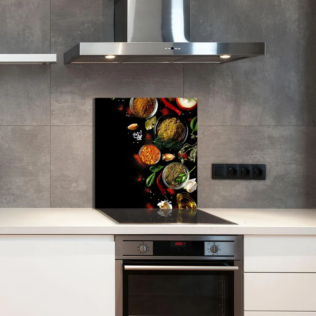 Vetro da Cucina 60x65 Motivo Spezie - Trasforma la tua Parete - 3