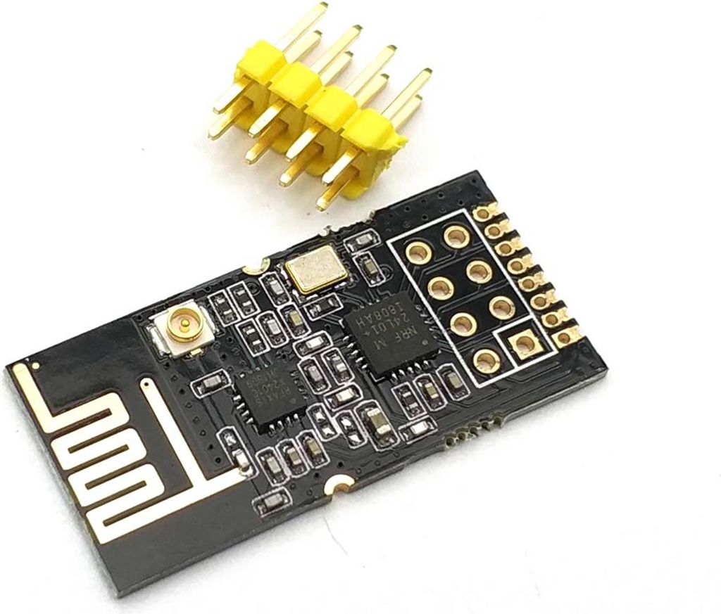 GT-24 WLAN Modul NRF24L01+PA+LNA 2,4 GHz Digitales Funkmodul mit Patchantenne – Industrietauglich und SPI Schnittstelle