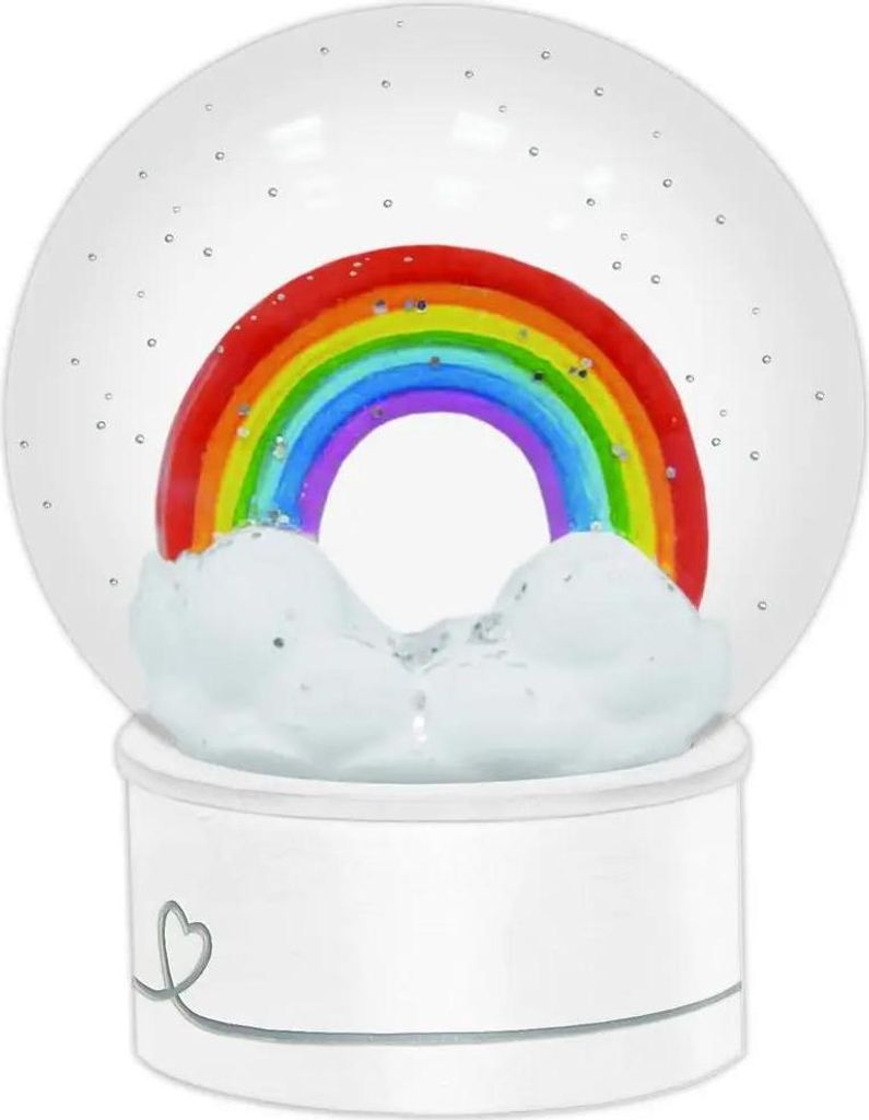 Boule en verre scintillante - Arc-en-ciel Image du produit 