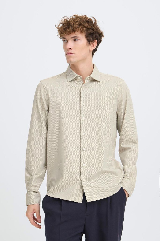 Casual Friday CFFRIS Herren Hemd Langarmhemd Freizeithemd Baumwollmischung Regular Fit