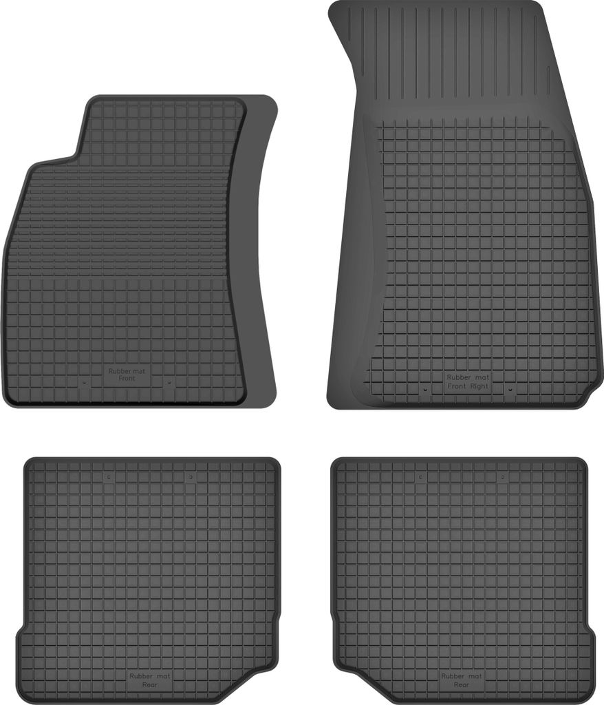 Gummifußmatten 4er Set universal für: Audi A4 B5 Limousine, Kombi, Avant (1995-1999)