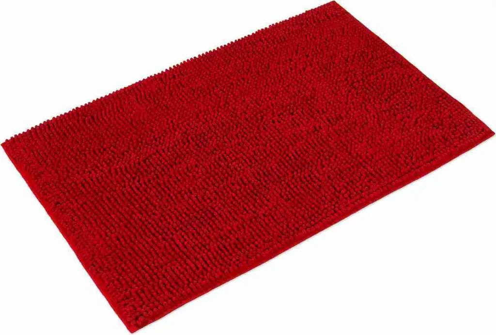 WohnDirect Badematte PARIS Rosso 50x80cm - Tappeto Bagno Antiscivolo