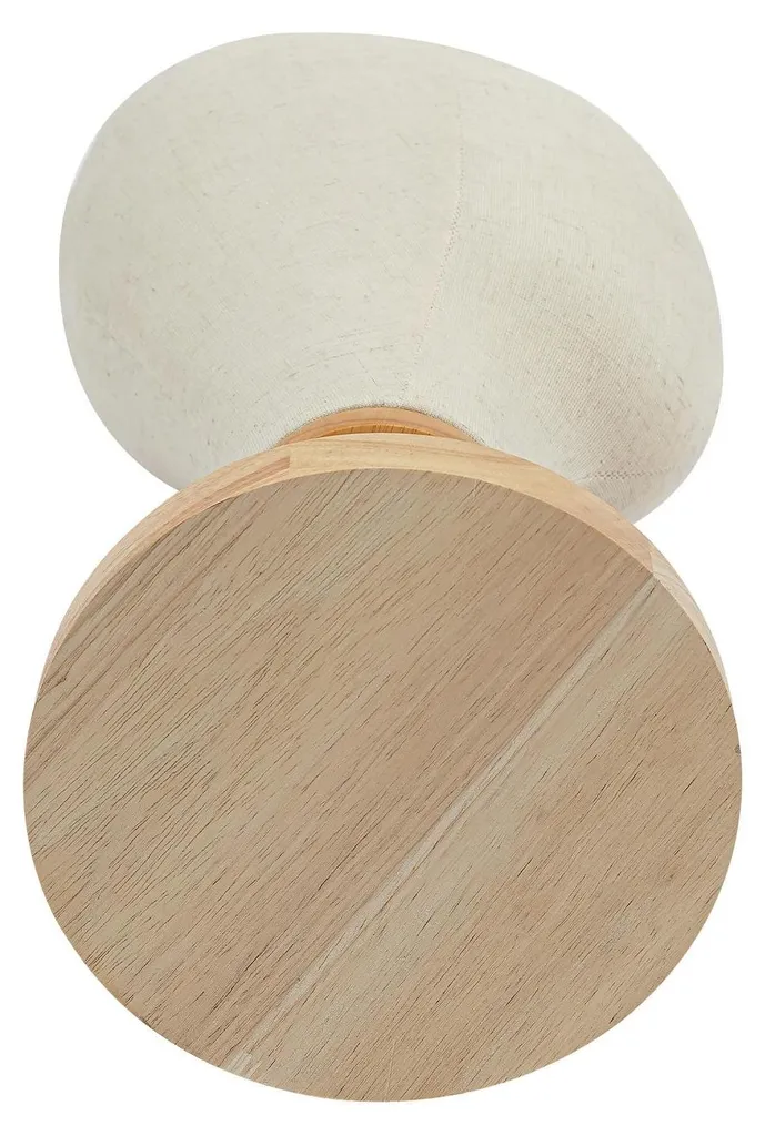 Buste d'exposition pour chapeaux et perruques - Support design 40 cm lin - 6