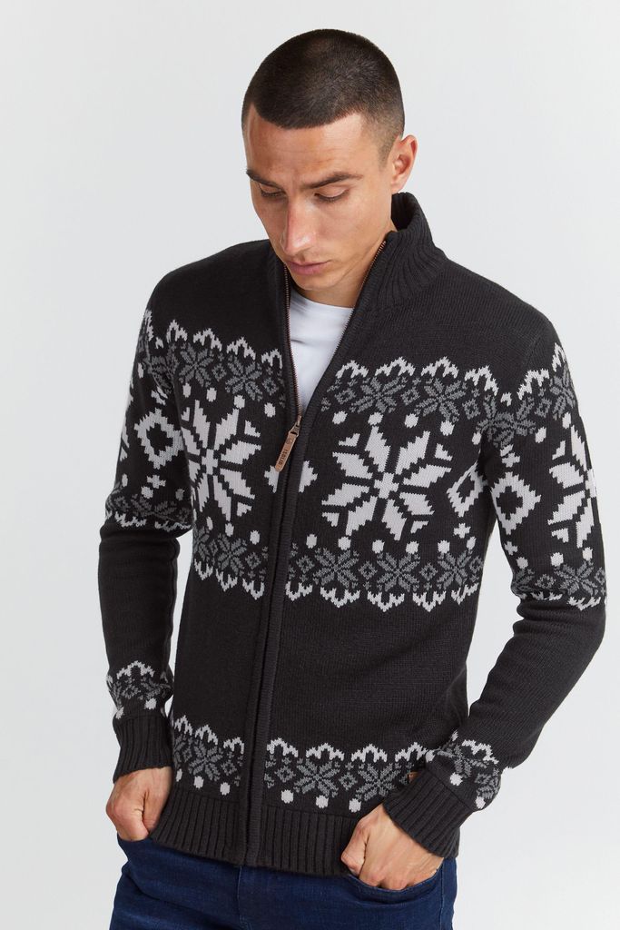 !Solid SDNoran Herren Strickjacke Cardigan Grobstrick mit Produktbild 
