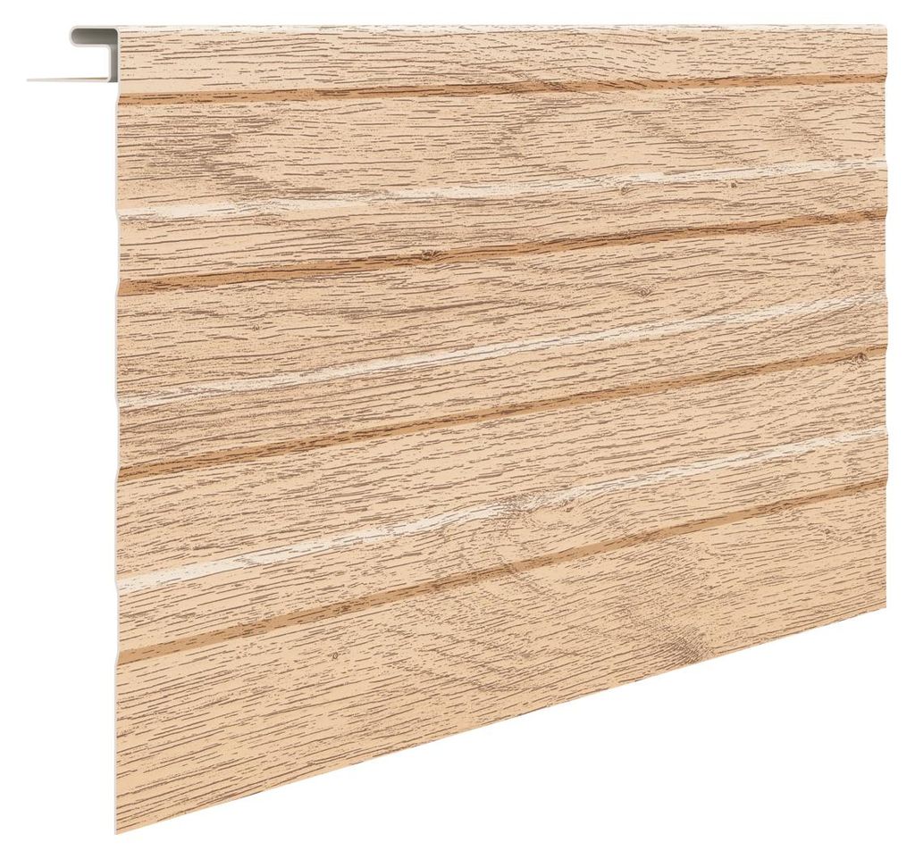 VILO Fronto Große Fassadenleiste SVP-19 Vinyl Siding - Außenverkleidung Zubehör - 3,05 m - Helle Eiche