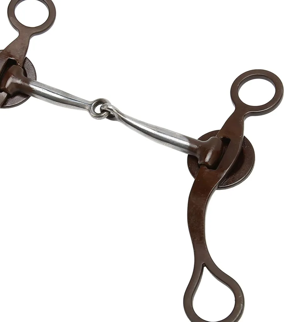 Bit de snaffle western en bronze antique ciselé à la main pour cheval - 4