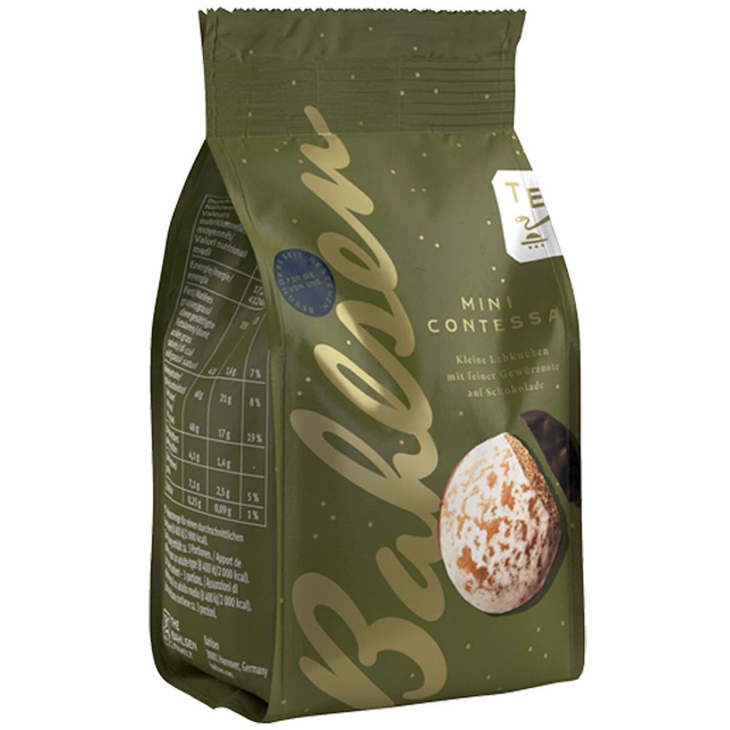 A product shot of a bag of Bahlsen Mini Contessa cookies.