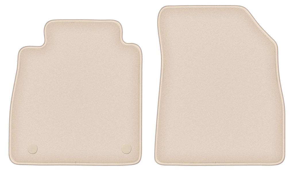 DURBAN Beige Velours-Fußmatten vorne für Nissan Micra K14 Produktbild 