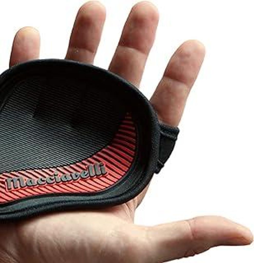 MACCIAVELLI Fitness Griffpolster Griffpads für Klimmzüge, Bodybuilding, Fitness & Crosstraining - Grip Pads für maximalen Grip - DIE Alternative...