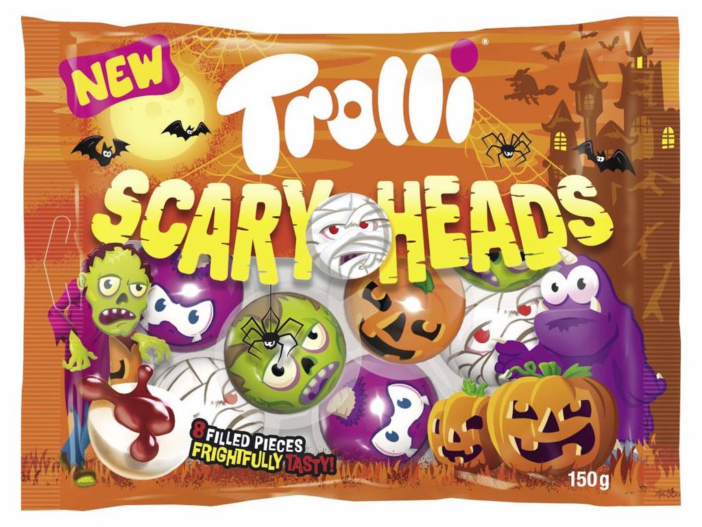 Trolli Scary Heads 150g Produktbild 