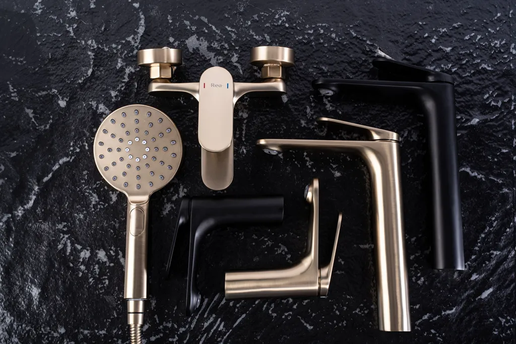 Rubinetto da Lavabo Rea Marco Black Low - 6