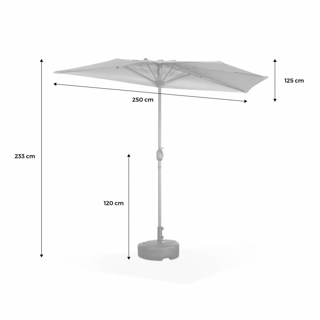 Balkonschirm Ø250cm CALVI Gerader Kaufland.de
