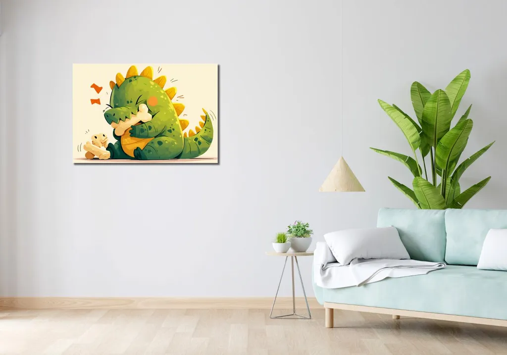 Kizibi Dino Poster Per Cameretta Dei Bambini, Dinosauri, DIN A2