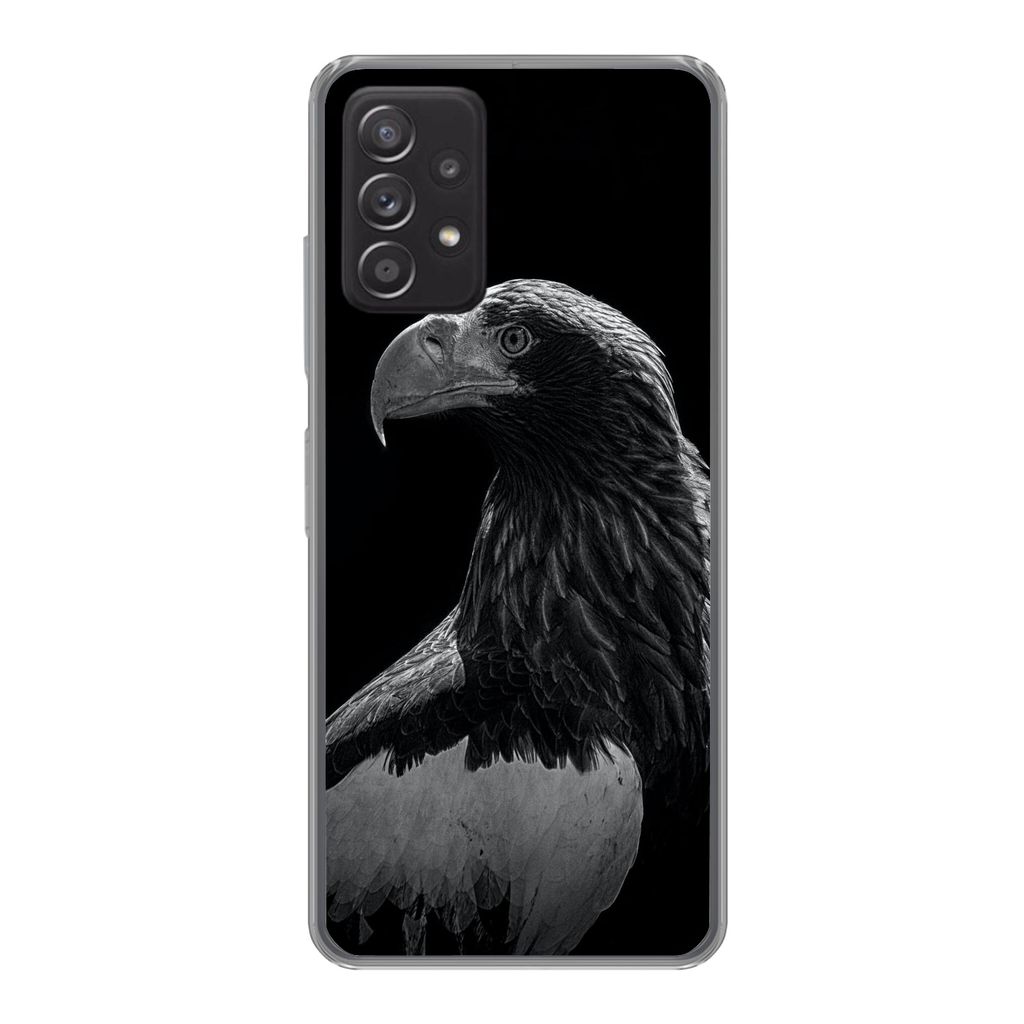 MuchoWow Handyhülle Schutzhülle Hülle für Samsung Galaxy A53 5G Adler - Nahaufnahme - Schnabel Silikon Softcase Handy Hülle - Schutzabdeckung