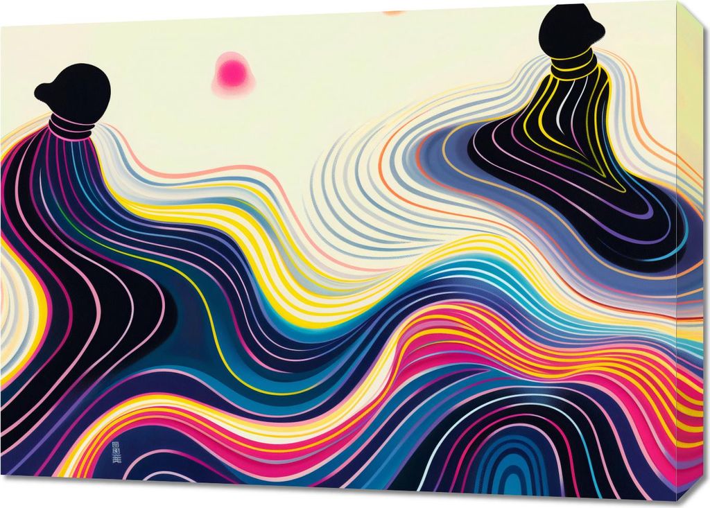 Bild 70x50cm Wässrige Fläche