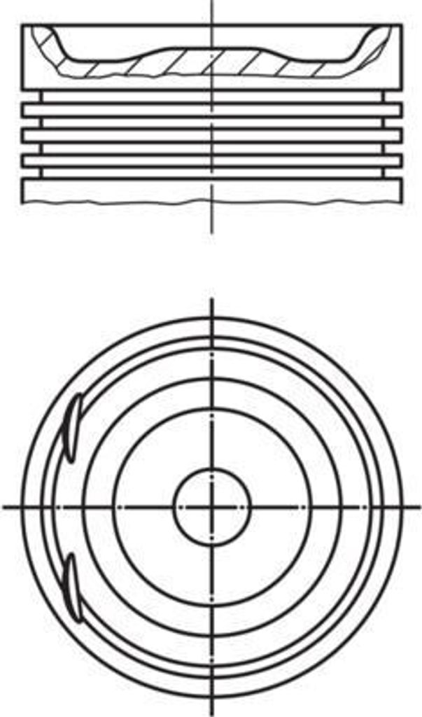 MAHLE 012 20 00 Kolben für OPEL ZAFIRA B (A05) Astra H Caravan (A04) Astra H Schrägheck (A04) Astra G CC (T98) Zafira A (T98) Astra H GTC (A04)