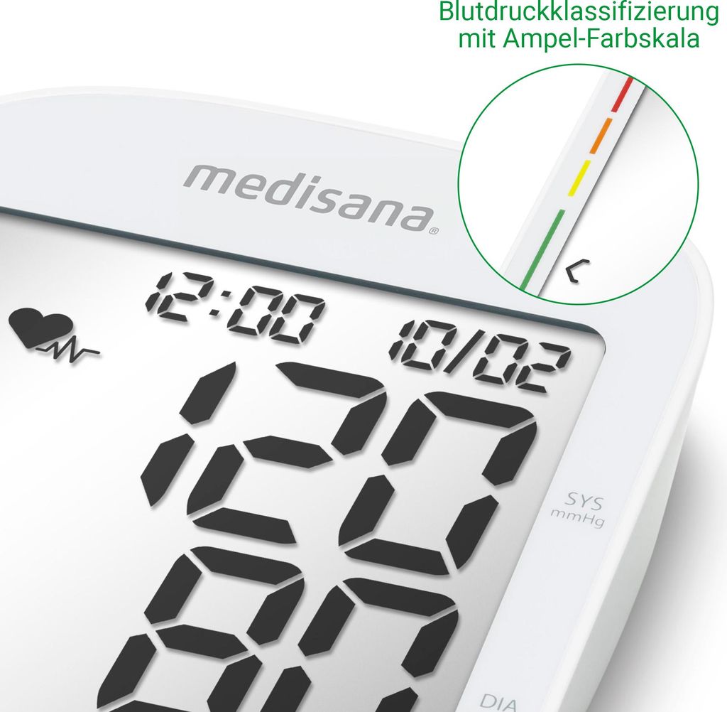 medisana BU 535 Voice Oberarm-Blutdruckmessgerät, Blutdruck Produktbild 