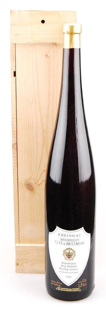 Wein 1989 Rüdesheimer Berg Rottland 1,5 Liter Riesling Auslese