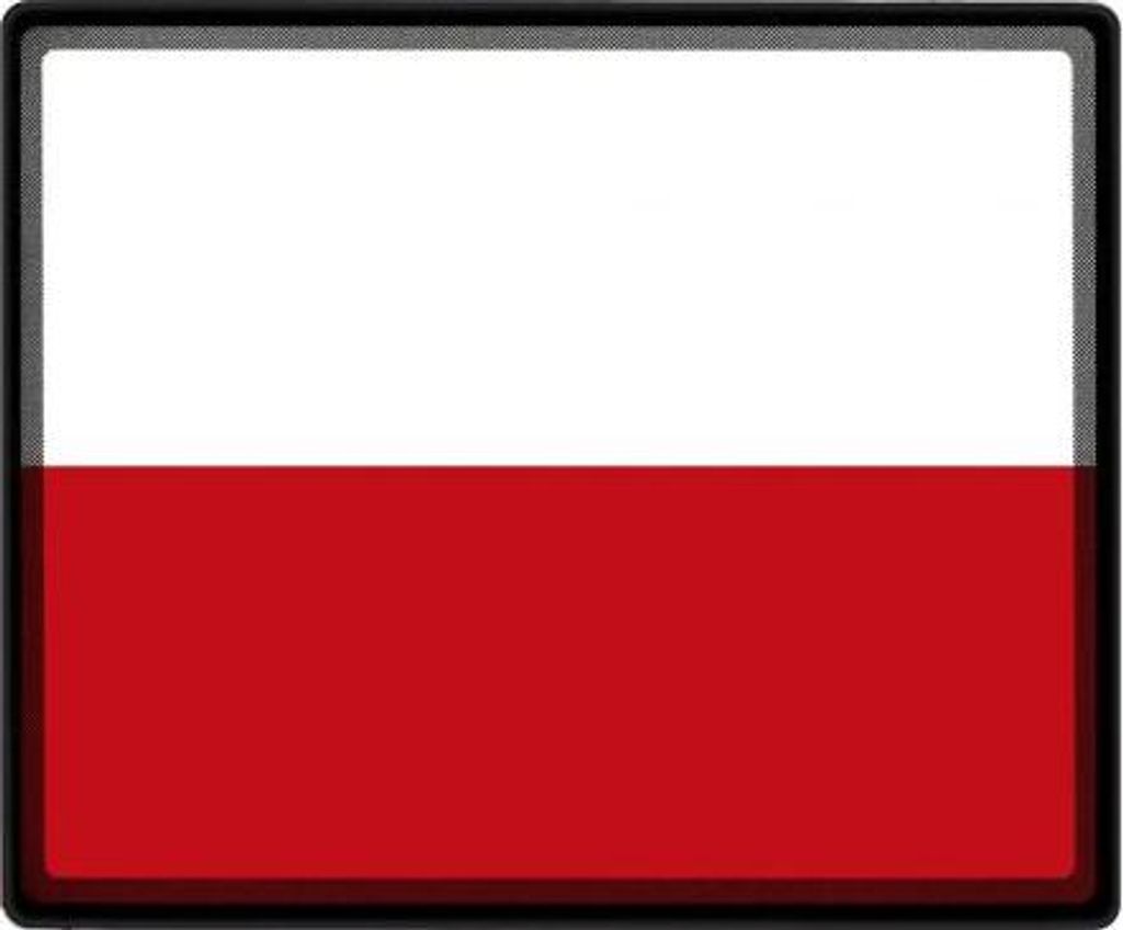 Mousepad Mauspad Länderflagge - Polen - 82132 Gr. ca. 24 x 20cm