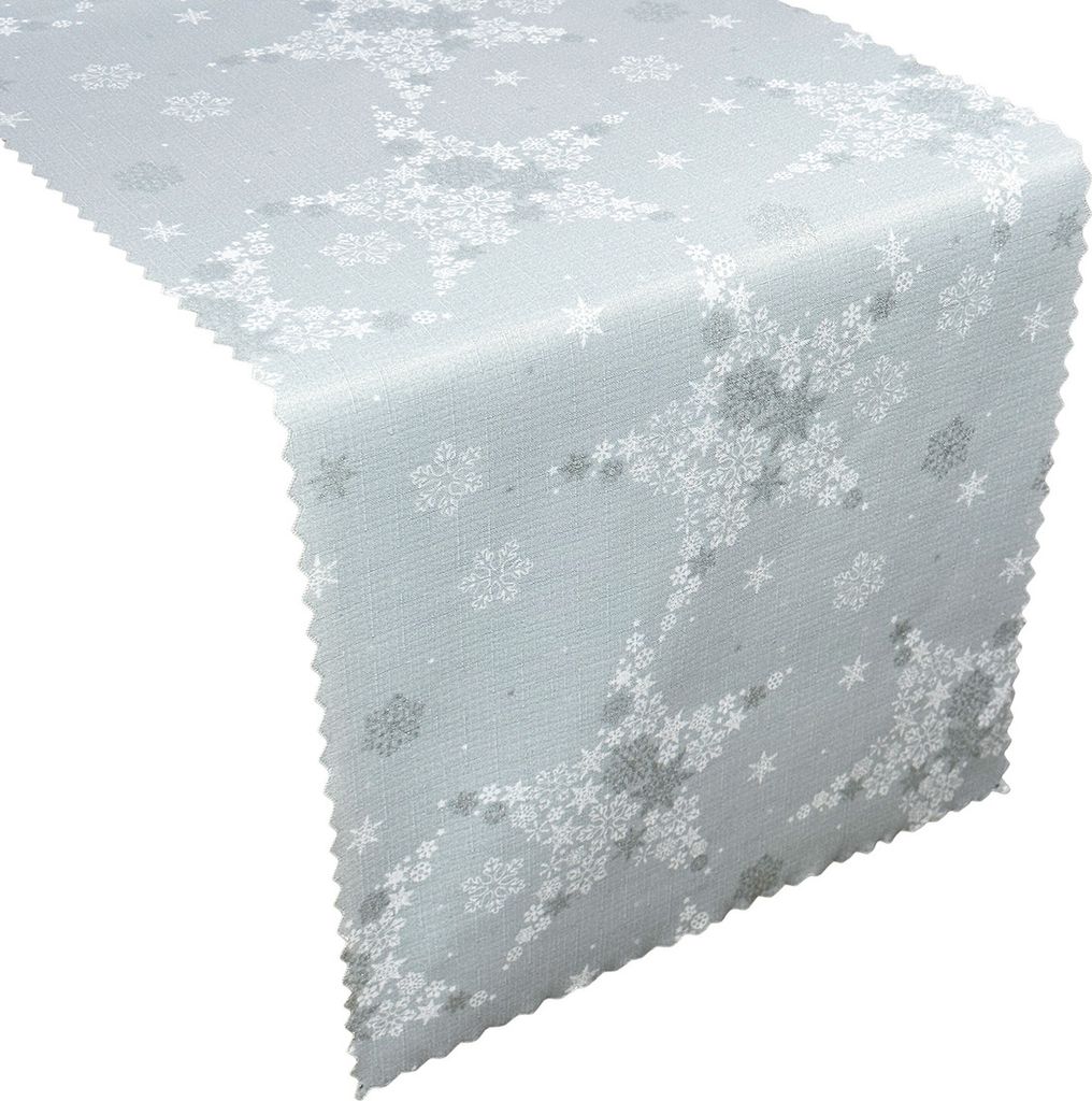 Zweiseitige Fleckenresistente Tischtuchläufer Weihnachten 40x40 cm