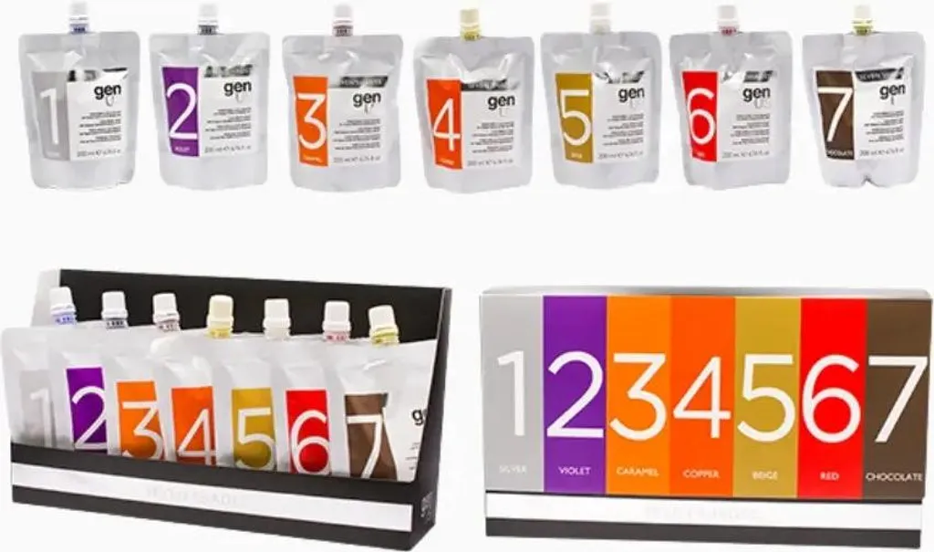 Masque coloré GenUs Seven Shades : kit de 7 soins repigmentants