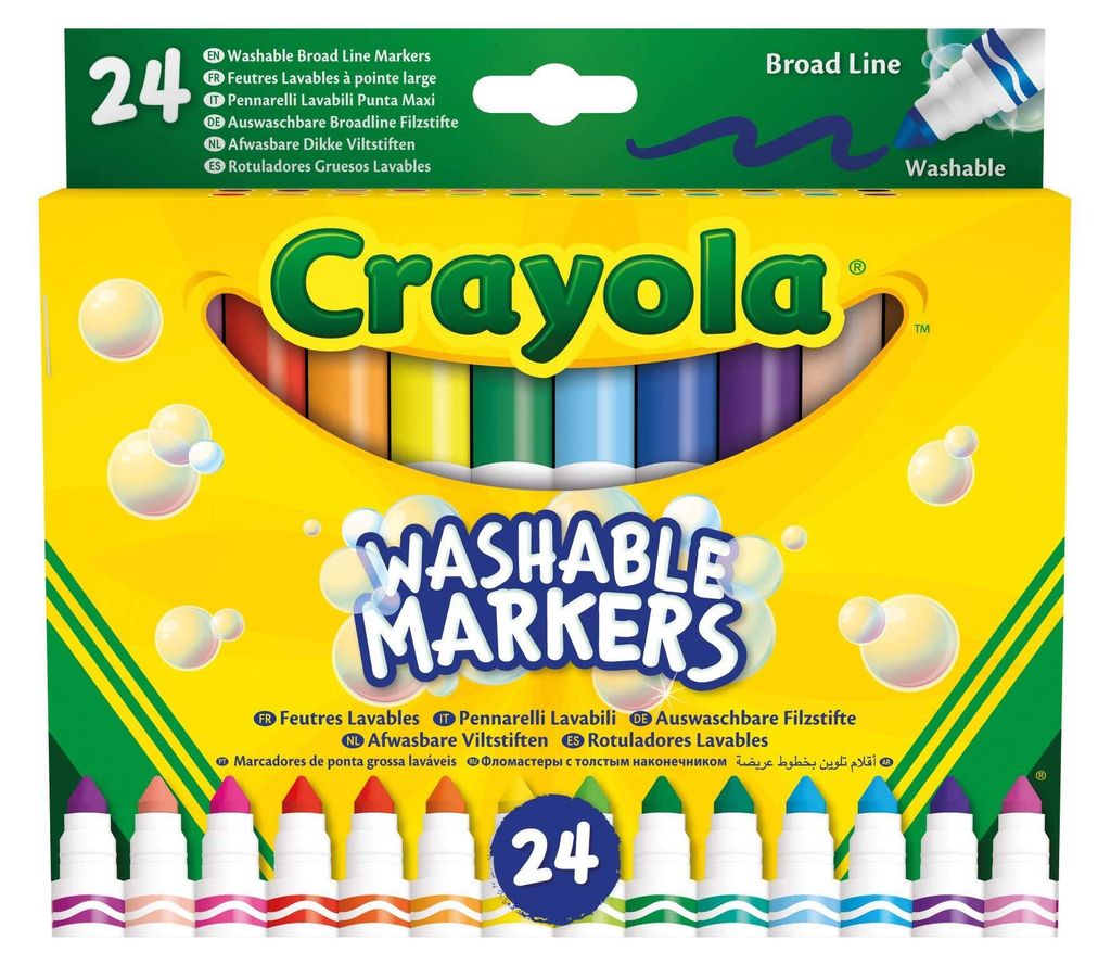 Crayola - Waschmarker Breitlinie 24x Produktbild 