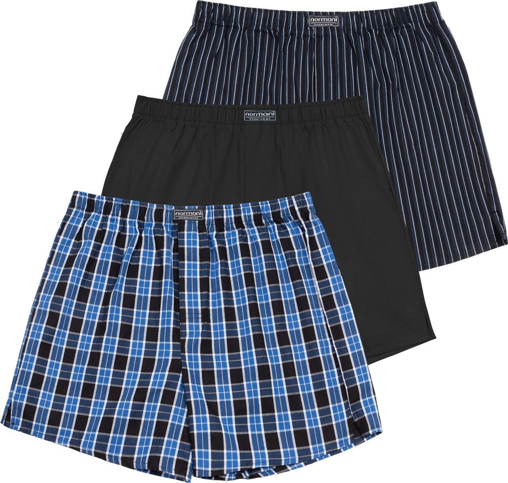 normani 3 Stück Herren Web Boxershorts