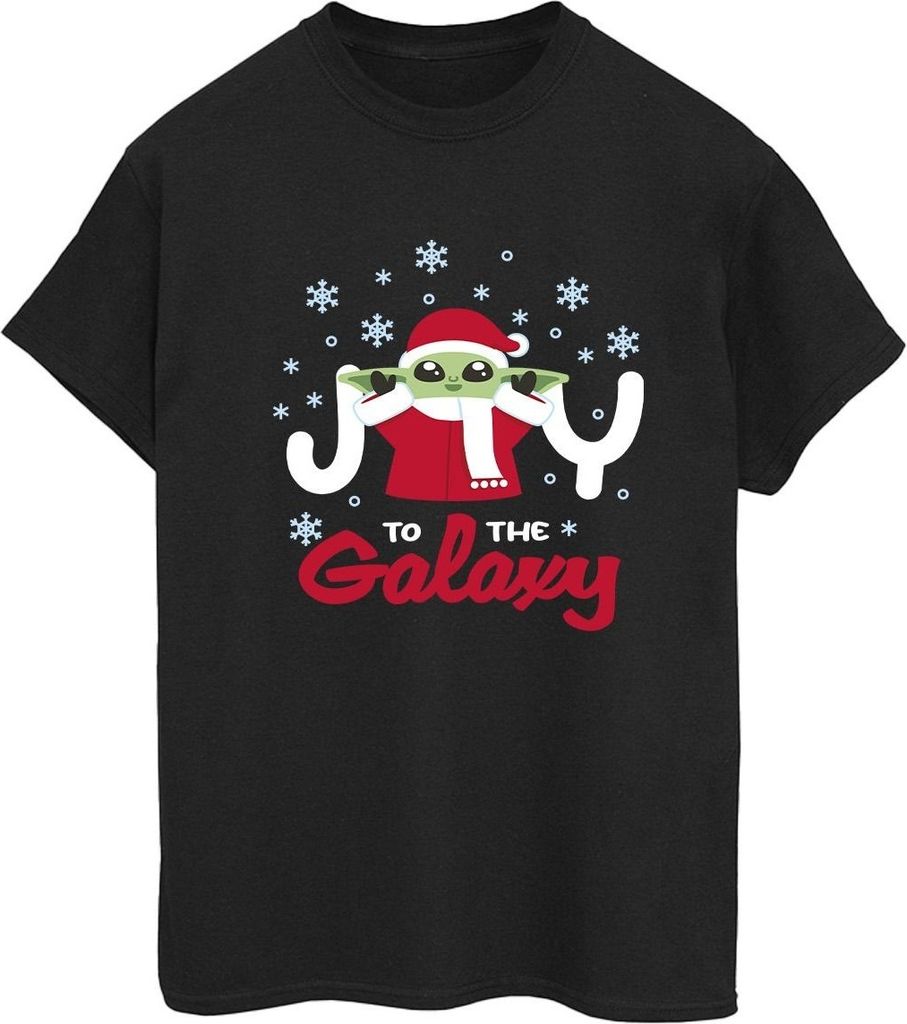 Star Wars - "The Mandalorian Joy To The Galaxy" T-Shirt für Damen BI46024 (XXL) (Schwarz)