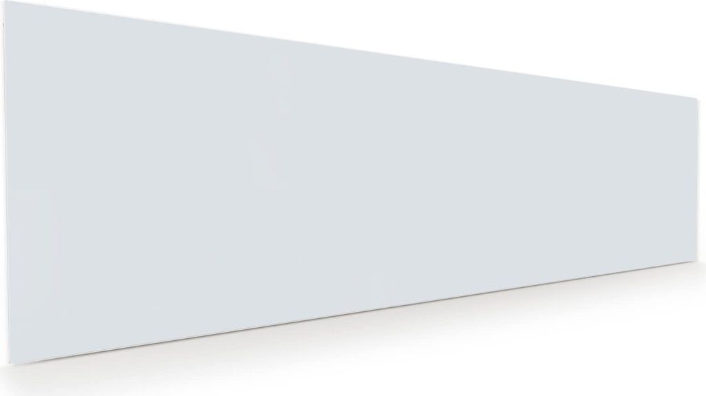 Glasbild 120x40cm in XXL für Wohnzimmer, Schlafzimmer Motiv Hellgrauer Hintergrund