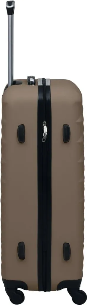 Set de bagages rigides marron ABS anti-choc 3 pcs design Möbel
