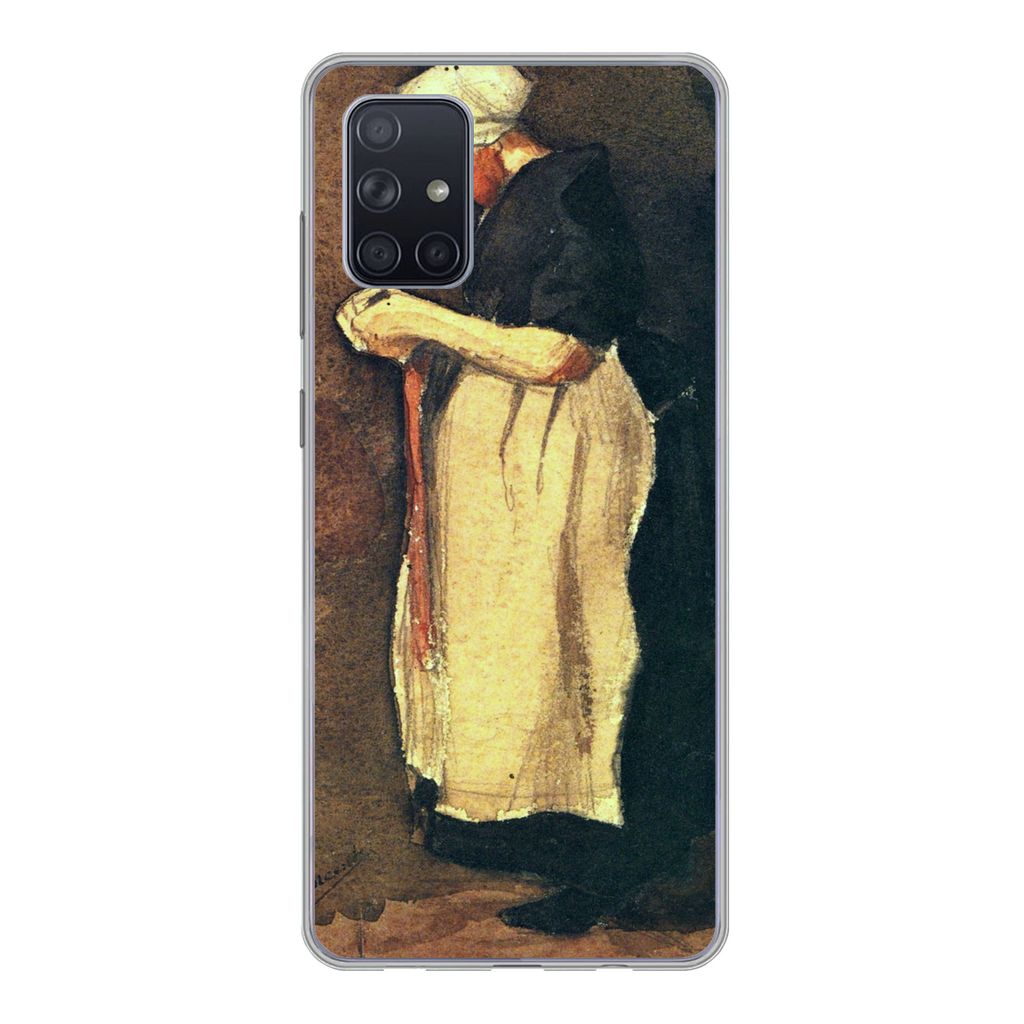 MuchoWow Handyhülle Schutzhülle Hülle für Samsung Galaxy A51 5G Die Scheveningerin - Vincent van Gogh Silikon Softcase Handy Hülle - Abbildung