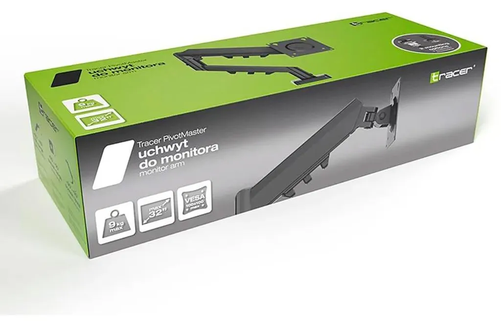Support Écran Tracer PivotMaster Black - Bras Pivotant Ergonomique Noir - 4