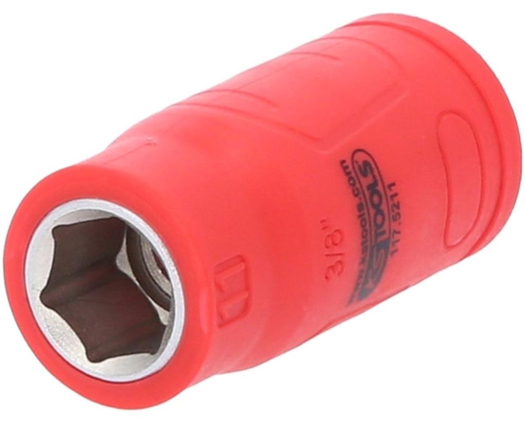 KS Tools 117.5211, Steckschlüsselbuchse, Rot, 1 Kopf/Köpfe, 3/8", Metrisch, 11 mm