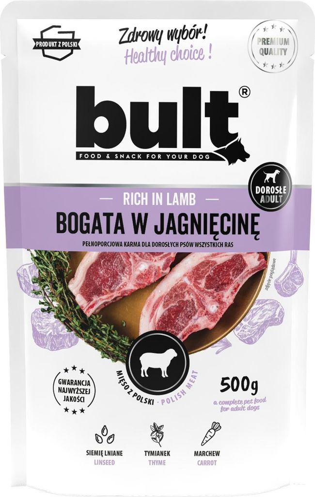 BULT - Hundefutter Lammfleisch - Nassfutter Beutel 500 g - Produktbild 
