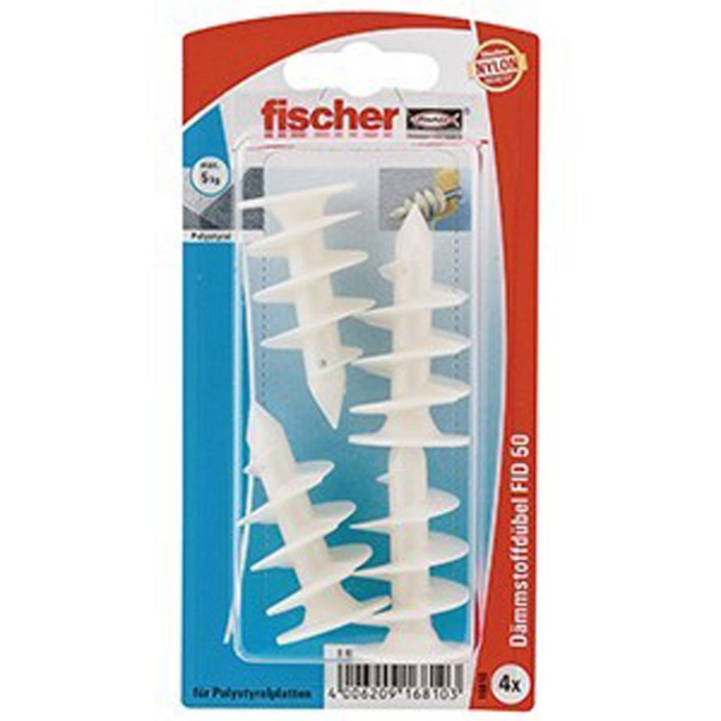 Fischer Dämmstoffdübel FID 4.0 x 50 mm - 4 Stück Produktbild 