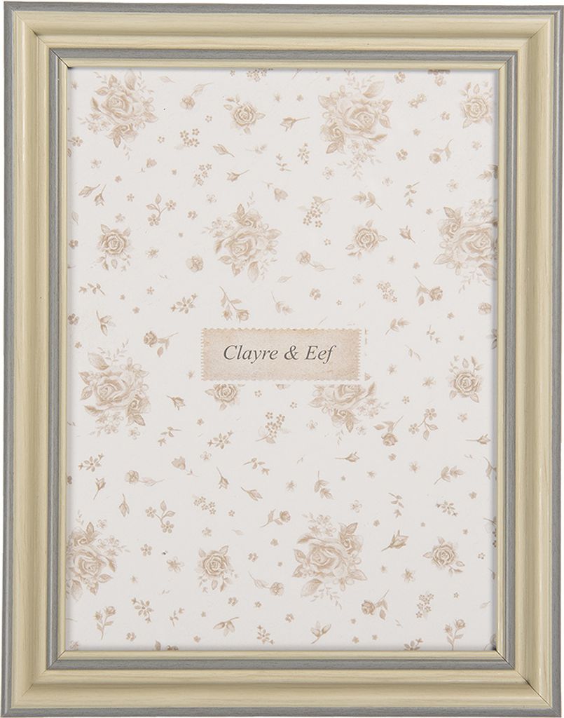 Rám na obraz Clayre & Eef 15x20 cm šedý MDF Obrázek produktu 
