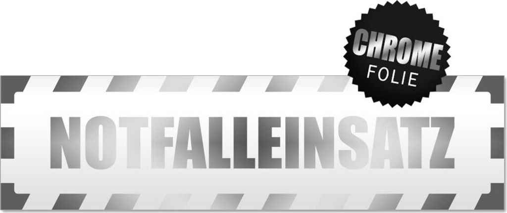 Notfalleinsatz gestreift Magnetschild Schild magnetisch