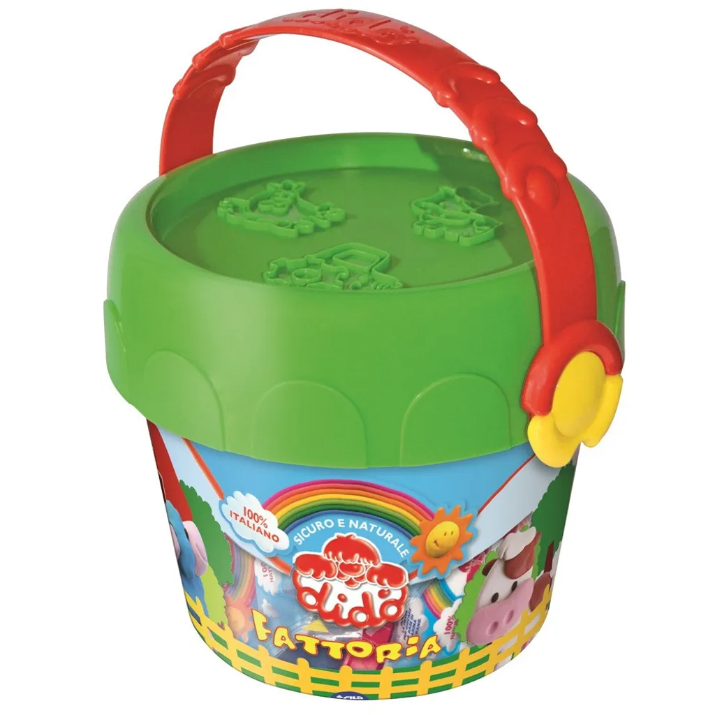 Pâte à Modeler Didò Bucket Fattoria FILA avec Accessoires de la Ferme