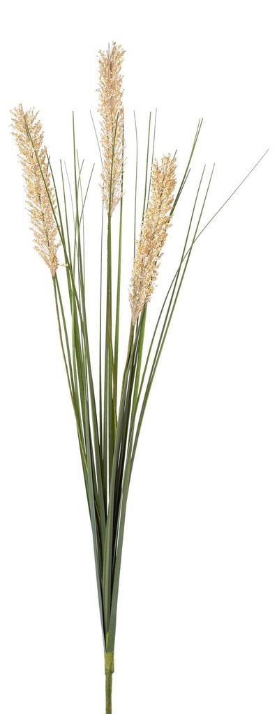 Kunstpflanze Weizen mit Gras, Getreide, Ähre, ca. 78 cm.