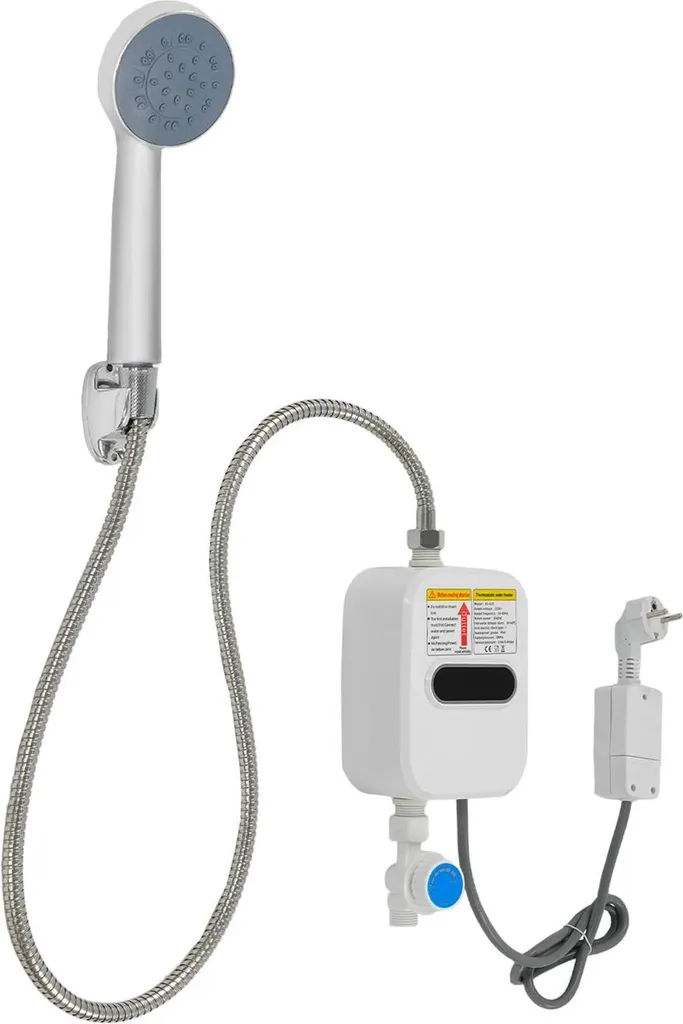Scaldabagno Elettrico Istantaneo 3500W con Doccetta | Acqua Calda Subito