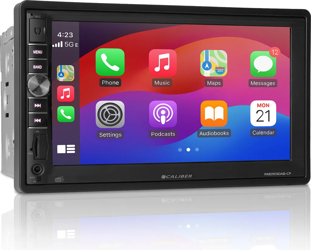 Caliber RMD901DAB-CP Autoradio écran 7" tactile, CarPlay sans fil, DAB+
