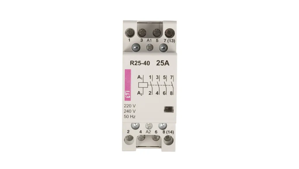 Contacteur 25A 230V AC 4NO - Solution pour surcharge et automatisme