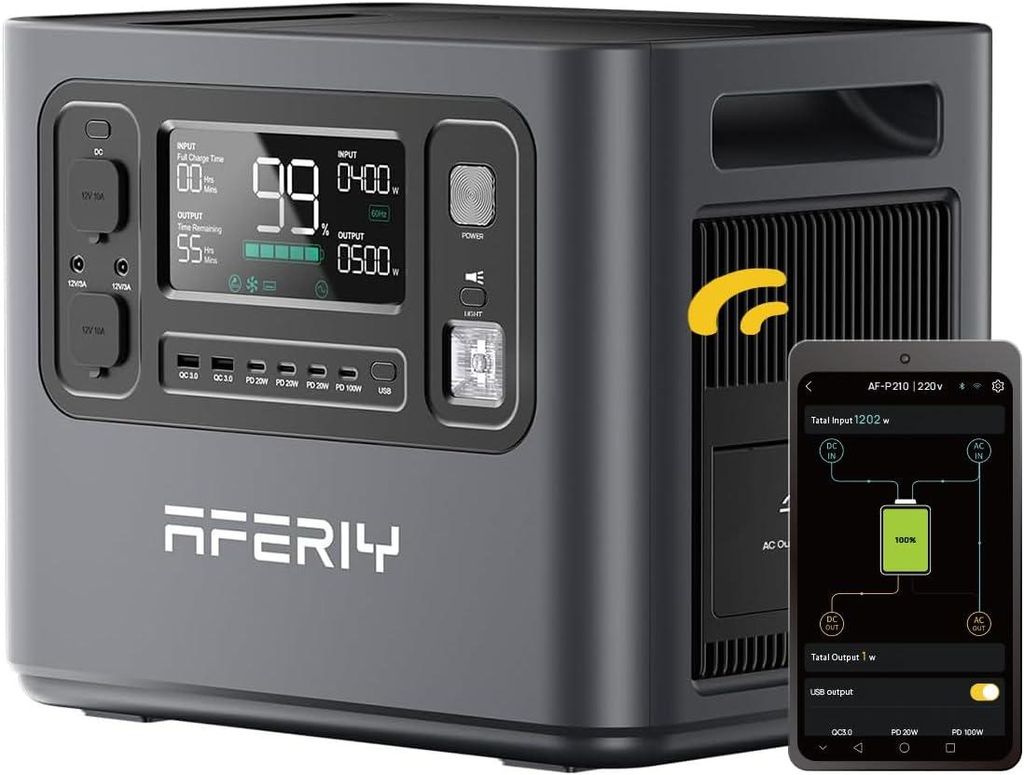 AFERIY P210 Tragbare Powerstation | 2400W 2048Wh mit Produktbild 
