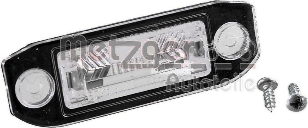 Kennzeichenleuchte rechts C5W glasklar mit Glühlampe METZGER für u.a. VOLVO V60