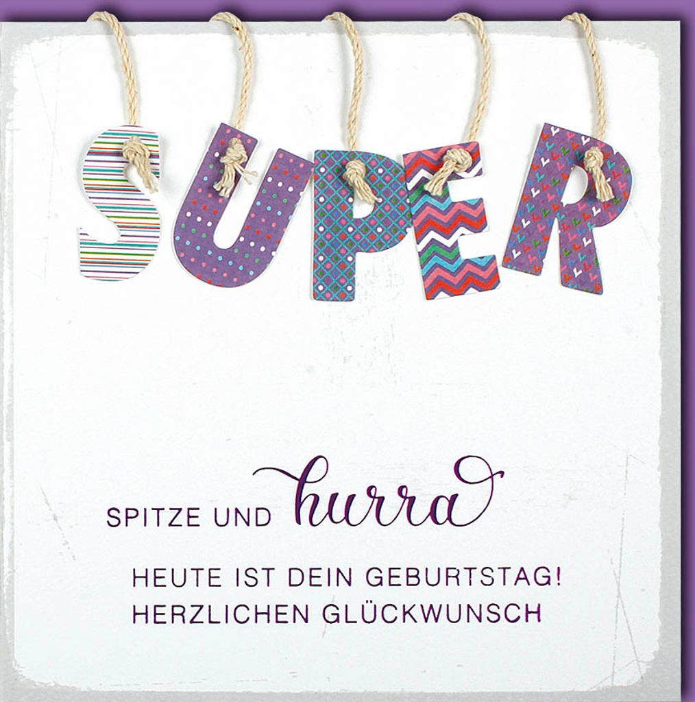 Geburtstag - CraftArt – Karte mit Umschlag