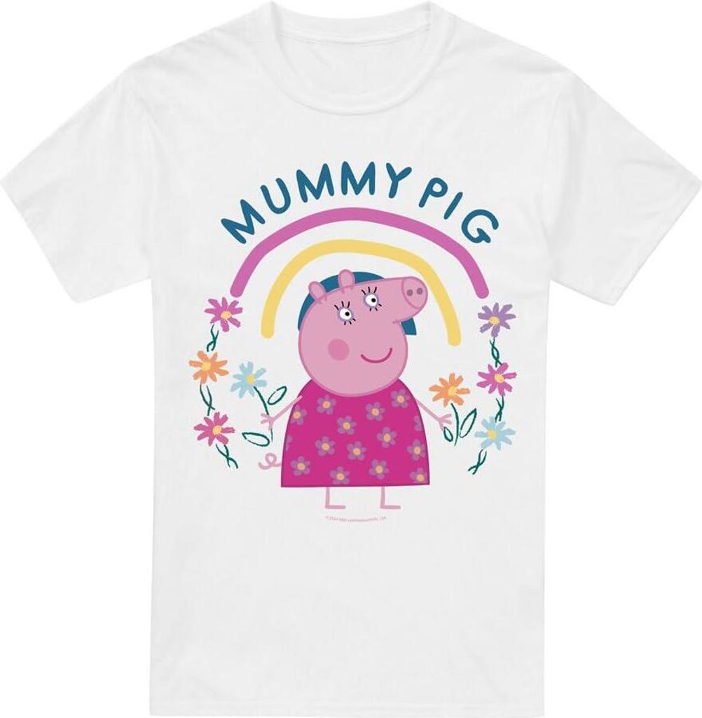 Peppa Pig - T-Shirt für Herren TV5154 (3XL) (Weiß)